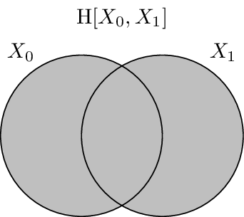 The entropy :math:`\H{X, Y}`